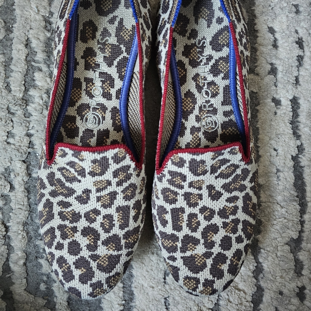 Rothy's W9 Loafer - Mocha Leopard Spot